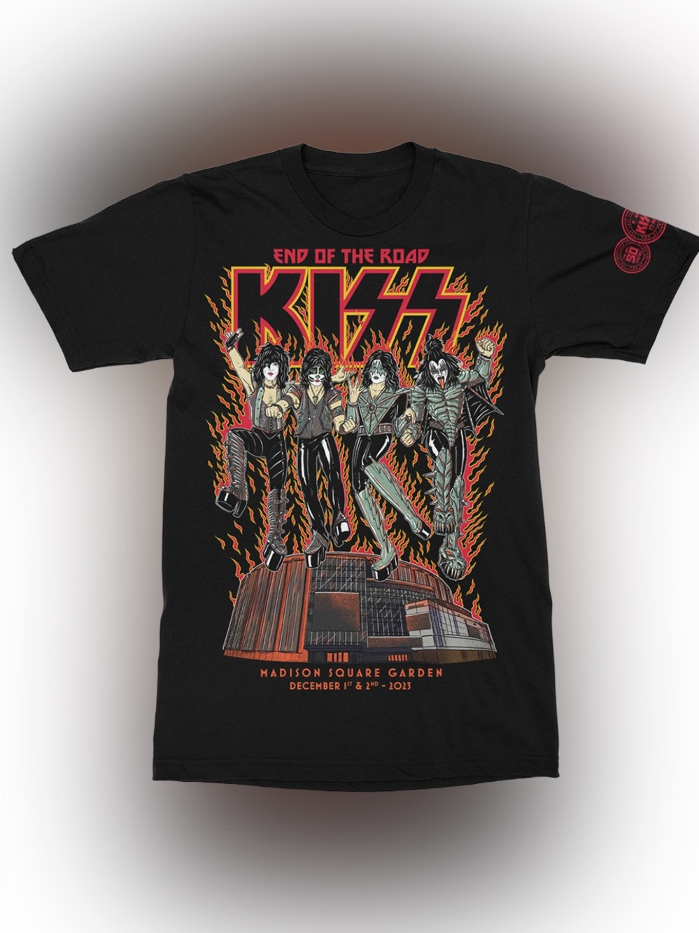 KISS End of the Road Final Show MSG 2023 Concert T-Shirt Large